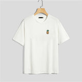 ROMWE Men Pineapple Print T-Shirt