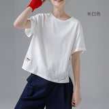 Toyouth harajuku Funny Embroidery Female T Shirt